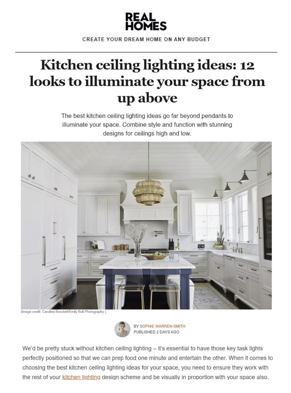 Caroline Brackett Studio of Design - Real Homes. Press