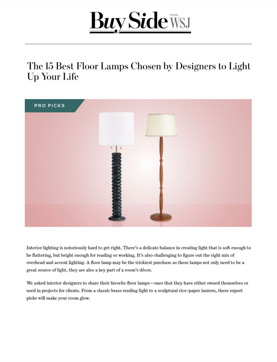 Caroline Brackett Studio of Design - Wallstreet Journal Press